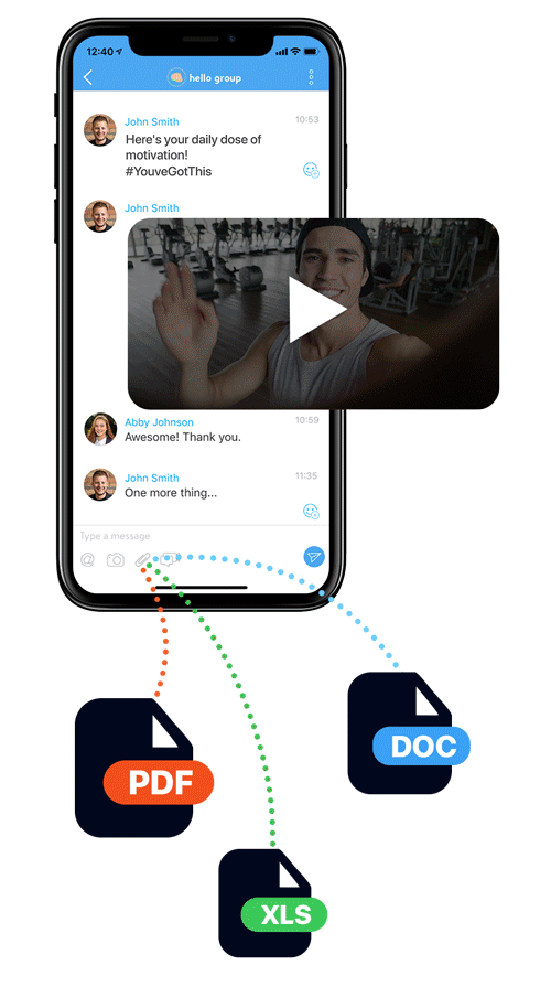 Primedy App coach messaging